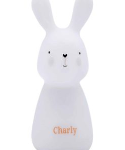 Veilleuse nomade solo lapin Charly (11 cm) - Blanc