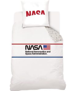 Housse de couette NASA Moonlight et Taie D'oreiller - 100% Coton - Bleu