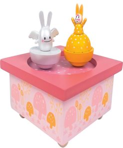 Boîte à musique magnétique Ange Lapin Printemps (11,5 x 8,5 cm) - N/A