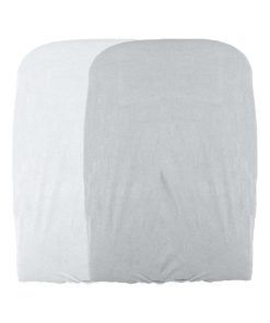 Lot de 2 housses matelas à langer blanc et perle (50 x 75 cm) - Gris
