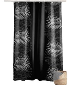Rideau de douche Collection Orbelles - Noir Argenté