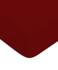Future Home - Drap housse en coton 57 fils un terracotta - Rouge
