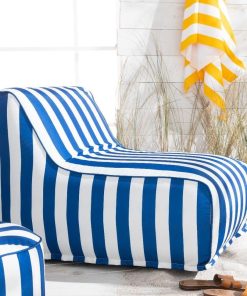 Fauteuil gonflable SUMMER STRIPES - Bleu