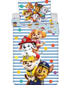 Parure de Lit Enfant Pompier - Blanc