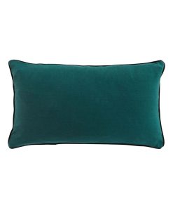 Coussin dehoussable Collection Lanette - Bleu pétrole