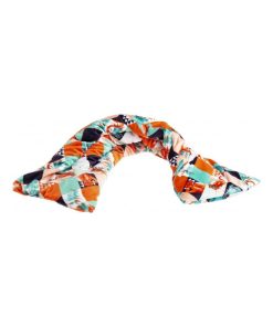 Bouillotte tour de cou Géométrique - Made in France - Orange