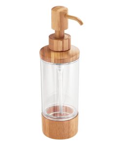 Distributeur De Savon Liquide En Bambou - transparent