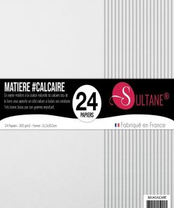 24 papiers Scrapbooking Calcaire - 300g/m2, H : 30,5 cm - N/A