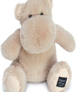 Peluche hippopotame beige sable Hip'Cool (25 cm) - Beige