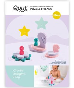 Puzzle de bain en mousse friends La mare enchantée (12 blocs) - Rose