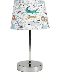 Lampe Safari pied métal argenté - Argent