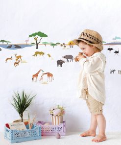Frise adhésive Safari (5 m) - Multicolore