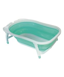 Baignoire bébé pliable Ultra Compacte 35L 0-12 mois Babysun - Bleu