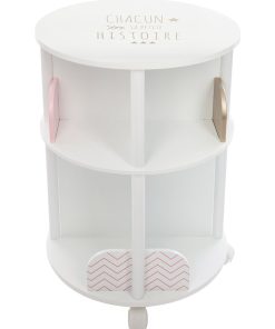 Bibliothèque ronde rose - Rose
