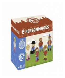 6 Personnages En Bois De L Univers 'jeujura' - N/A