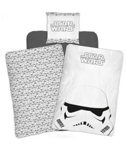 Parure de Lit Coton Enfant Stormtrooper - Blanc