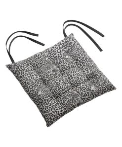 Galette de chaise matelassee Jaguar - Noir