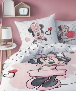 Parure de lit 'Minnie' - 1 personne - Rose