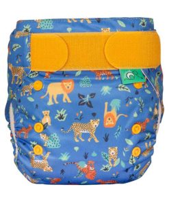 Couche lavable TE1 - EASYFIT - Taille Unique (3.5-15kg) - Cobalt Big Cats - Multicolore