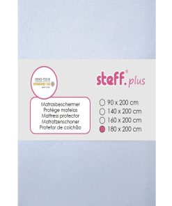 Steff - Protège matelas - Alèse - impermeable sur couche de PU - OEKO-TEX standard 100 - Blanc