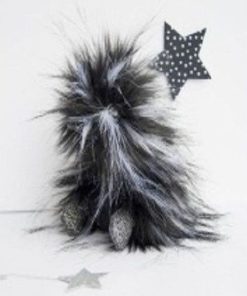 doudou Doudou et compagnie Canard Noir Punkie 18cms Coin Coin Pantin - Noir