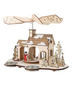 Maison de Noel avec hélices - Beige