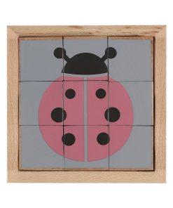 Puzzle cube animaux en bois - N/A