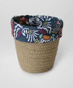 Petit panier en corde - Beige/marine