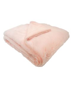 Couverture Microdoux Snow lait fraise (75 x 100 cm) - Rose