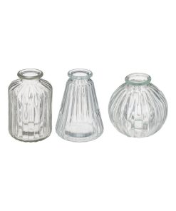 Lot de 3 soliflores Lour H11 - Transparent