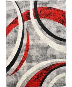 Tapis salon 200x290 LIGNÉ Gris OEKO TEX idéal pour le salon - Gris