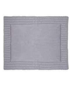 Tapis de parc pour bébé tapis de jeu en coton - Gris foncé