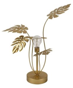 Lampe feuilles métal doré LED - Doré/or