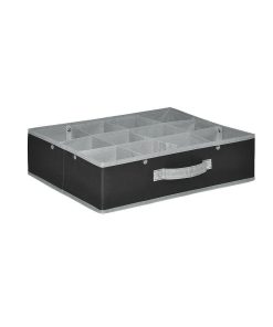 Casier pliable 12 compartiments - anthracite/gris