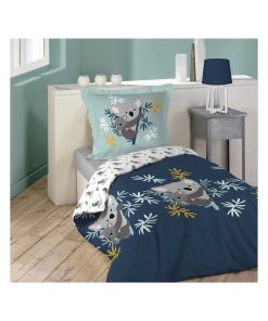 Housse de couette + taie 140 x 200 cm Petit koala - Multicolore
