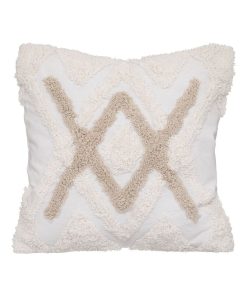 Housse de coussin tufté 40x40 cm - Blanc