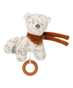 Mini Peluche Musicale Jungo Léopard Des Neiges Boris & Jungo (19 Cm) - Beige