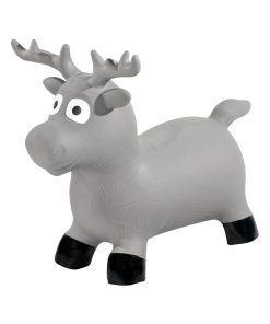 Animal sauteur gonflable en plastique élan - Gris foncé
