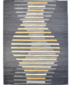 Tapis salon 235x320 LAHEL Gris fabriqué en Europe Exclusivité idéal pour le grand salon - Gris