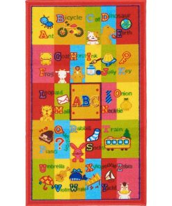 Tapis enfant 57x100 SPHINX ABC Multicolore lavable 30°C idéal pour Chambre - Multicolore