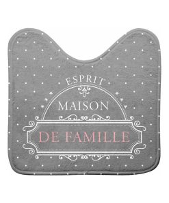 Tapis contour de WC Maison de famille - Gris