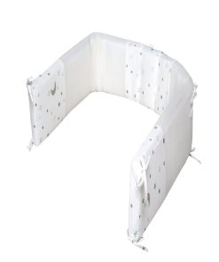 ROBA Tour de Lit Bébé "safe asleep®" - Air Plus "Sternenzauber" - Blanc - Blanc
