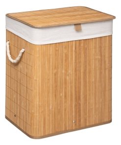 Panier à linge bambou naturel - Beige