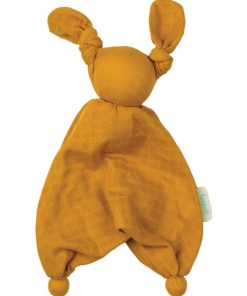 Doudou Floppy en mousseline de coton bio Ochre - Multicolore