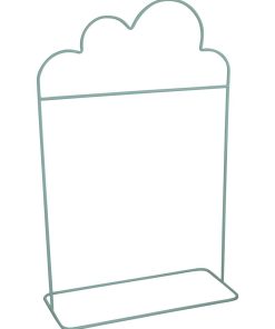 Portant à vêtements pour enfant en métal - Forme de Nuage - 1 barre de penderie - 132x81x36cm - Vert