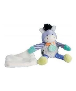 doudou Doudou et compagnie Ane Violet 18cms DC2890 avec mouchoir Choupidoudou Pantin - Violet