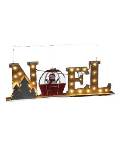 Décoration lumineuse LED N O E L - Marron
