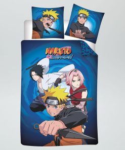 Parure de lit 'Naruto' - 1 personne - bleu
