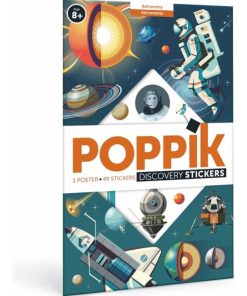 Poster géant 40 stickers Astronomie - N/A