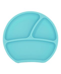 Assiette ventouse en silicone - Vert jade